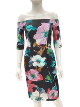 Load image into Gallery viewer, milly Size 2 Black/Floral Dress