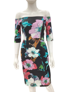 milly Size 2 Black/Floral Dress