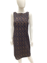Load image into Gallery viewer, Piazza Sempione Size Medium Navy &amp; Beige Dress