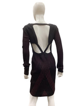Load image into Gallery viewer, roberto cavalli Size M/L Black &amp; Wine Dress