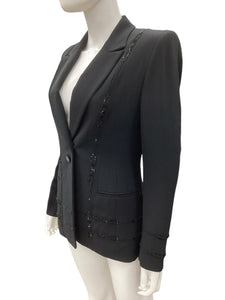 Badgley Mischka Size 6 Black Blazers