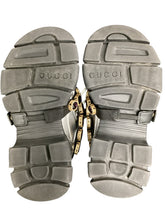 Load image into Gallery viewer, GUCCI Size 4 black &amp; Silver Shoes