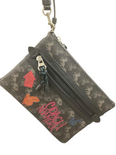 Load image into Gallery viewer, Coach Black/Colors Wallet