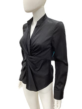 Load image into Gallery viewer, Dian Von Furstenberg Size 4 Black Top