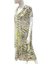 Load image into Gallery viewer, KOZAN Size 1x Green Print Dress