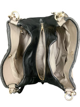 Load image into Gallery viewer, Coach Black &amp; Beige Purse