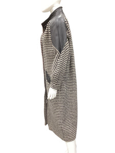 Vintage Size Medium Black & White Coat