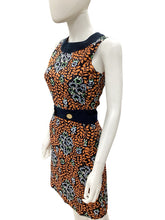 Load image into Gallery viewer, tory burch Size 2 navy &amp; orange Dress