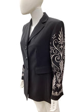 Load image into Gallery viewer, Travis Ayers Size Small Black &amp; Beige Blazers