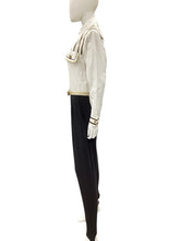 Load image into Gallery viewer, CACHE Size Small Black &amp; White Jumpsuit