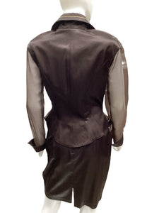 CACHE Size 6 Brown 2 piece