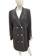 Load image into Gallery viewer, karl lagerfeld Size 12 Black &amp; Rhinestones Blazers
