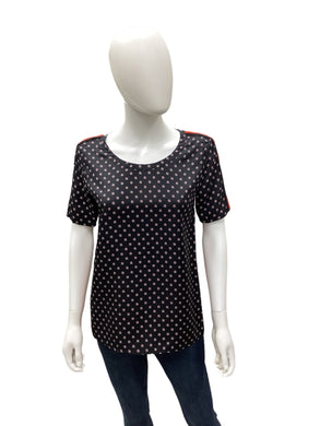 The Kooples Size Small Black & Red Top