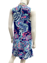 Load image into Gallery viewer, Lilly Pulitzer Size 4 Blue &amp; Gold Dress
