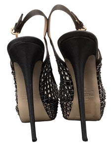 valentino Size 9 Black & Beige Heels
