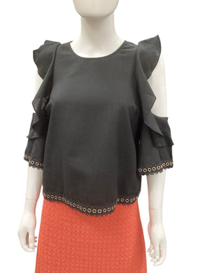 MISA Los Angeles Size xs Black & Gold Top