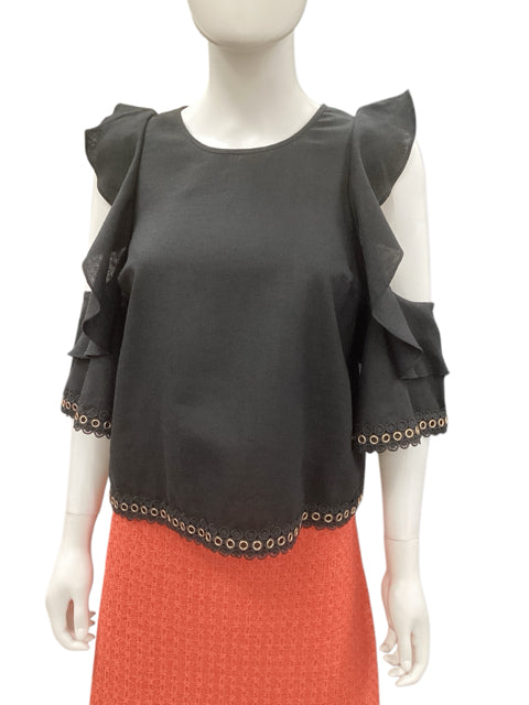 MISA Los Angeles Size xs Black & Gold Top