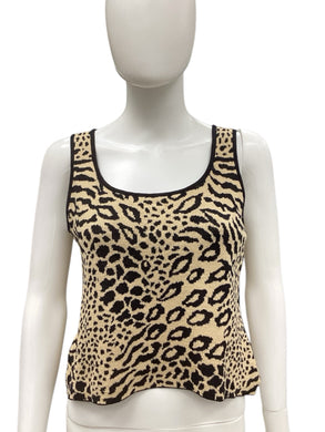 St John Size Small Animal Print Top