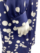 Load image into Gallery viewer, Rebecca Stuart-Vintage Size L/XL Blue &amp; White Dress