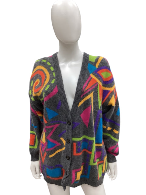 I.B. Diffusion Size Large Grey/Colors Cardigan