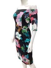 Load image into Gallery viewer, milly Size 2 Black/Floral Dress