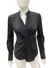 Load image into Gallery viewer, Dian Von Furstenberg Size 4 Black Top