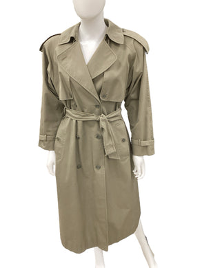 BURBERRY Size Large Green Coat