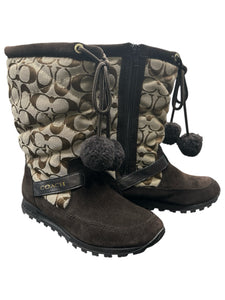 Coach Size 6 bronze Boots