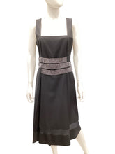 Load image into Gallery viewer, tory burch Size 10 black &amp; Silver Dress