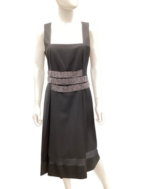 tory burch Size 10 black & Silver Dress