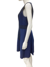 Load image into Gallery viewer, Trina Turk Size 8 Blue &amp; Black Dress