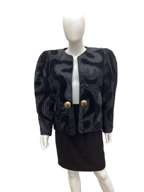 La Coleccion Judith Roberts-Vintage Size S/M Black Jacket