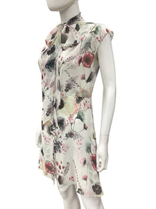 Haute Hippie Size xs White/Floral Dress