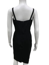 Load image into Gallery viewer, Vintage Size S/M Black &amp; Gold Dress