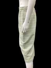 Load image into Gallery viewer, THOM BROWNE Size 12 Green &amp; White Skirt
