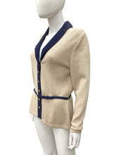 Load image into Gallery viewer, St John Size 6 Navy &amp; Beige Jacket