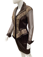 Load image into Gallery viewer, CACHE Size 6 Brown 2 piece