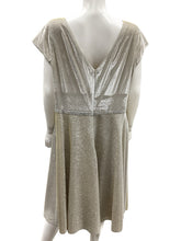 Load image into Gallery viewer, Oleg Cassini Size 20w Gold &amp; Silver Dress