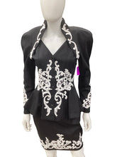 Load image into Gallery viewer, CACHE Size S/M Black &amp; White Blazers