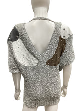 Load image into Gallery viewer, Vintage white &amp; grey Sweater