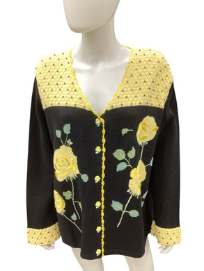 Storybook Knits Size 2x Black & Yellow Sweater