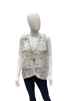 ulla johnson Size Small White Print Top