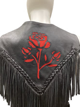 Load image into Gallery viewer, UNIK-Vintage Size Medium Black &amp; Red Vest