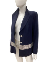 Load image into Gallery viewer, escada Size 12 Navy Blazers