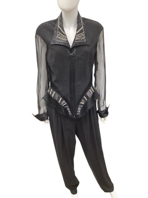 CACHE Size 12 Black Jumpsuit