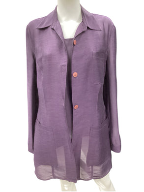 Emporio Armani Size 14 Purple Top