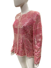 Load image into Gallery viewer, Vintage Size Small Pink &amp; white Top