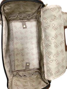 Dian Von Furstenberg Brown Print Purse