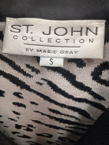 St John Size Small Black & White Top