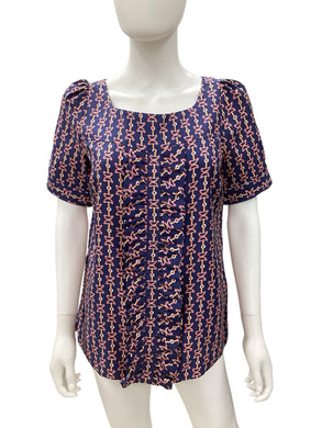 Lilly Pulitzer Size 6 Navy Print Top